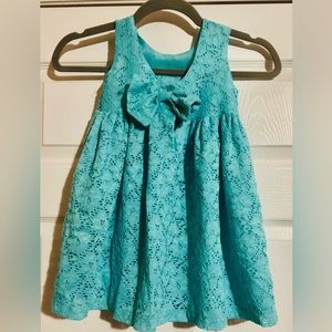 Blueberi Boulevard Blue Sleeveless Scoop Neck Sundress